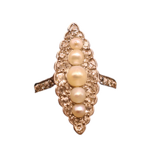 CARTIER antique ring Victorian diamonds pearls platinum engagement ring (7511)