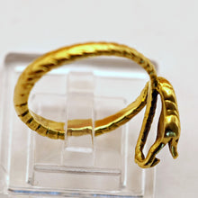 Antique Victorian ring 18k gold snake ring French small Napoleon 3 Unisex (7555)
