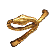 Antique Victorian ring 18k gold snake ring French small Napoleon 3 Unisex (7555)