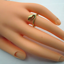 Antique Victorian ring 18k gold snake ring French small Napoleon 3 Unisex (7555)