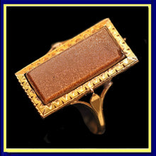 Antique Georgian Ring 18k gold goldstone French secret cherub Unisex