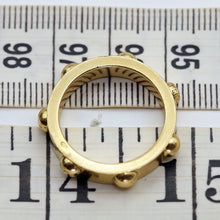 Louis Vuitton ring yellow gold diamond Unisex wedding eternity ring France (7593)