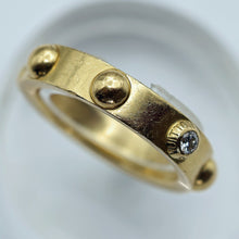 Louis Vuitton ring yellow gold diamond Unisex wedding eternity ring France (7593)