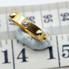 Louis Vuitton ring yellow gold diamond Unisex wedding eternity ring France (7593)