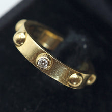 Louis Vuitton ring yellow gold diamond Unisex wedding eternity ring France (7593)
