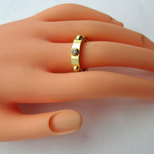 Louis Vuitton ring yellow gold diamond Unisex wedding eternity ring France (7593)