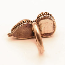 Vintage silver lapis lazuli ring handmade ethnic Nepali Hindu symbolism (7597)