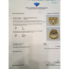 Vintage ring diamonds 23k gold unisex great transparency Deco Retro India (7600)