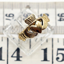 Antique Georgian fede ring gold hands of friendship heart crown betrothal (7624)