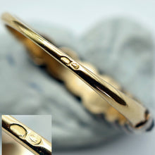 Antique Georgian ring line 7 diamonds in silver and gold French c1780 (7626)