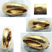 Mellerio estate ring 18k gold diamonds enamel Paris signed fine jewelry (7635)