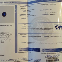 Art Deco ring platinum diamonds 2.82ct blue sapphire no heat AGL cert (7636)