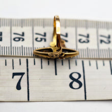 Antique French Art Nouveau ring 18k gold diamonds flowers circa 1895 - 1905(7663)