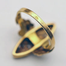 Antique French Art Nouveau ring 18k gold diamonds flowers circa 1895 - 1905(7663)