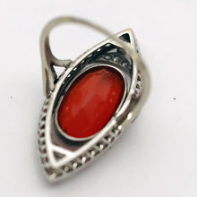 Antique Art Deco ring platinum gold fire opal diamonds vivid statement (7689)