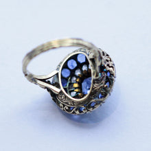 Victorian Earrings Ring Set Sapphires GIA Natural no heat Diamonds Gold (7431)