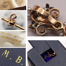 Froment-Meurice A Mayer Antique earrings brooch pendant gold gem enamel (7533)