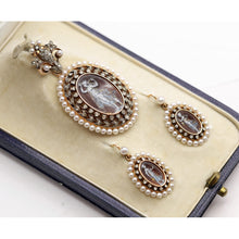 Froment-Meurice A Mayer Antique earrings brooch pendant gold gem enamel (7533)