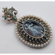 Froment-Meurice A Mayer Antique earrings brooch pendant gold gem enamel (7533)