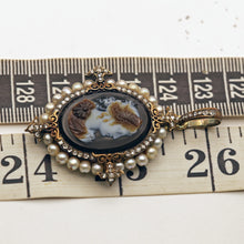 Antique Victorian cameo set Earrings Pendant diamonds pearls Parure French(7572)