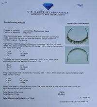 Victorian Tiara diamonds natural pearls gold silver GIA antique hair (7411)