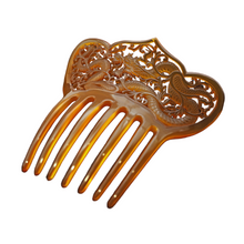 Antique Deco hair comb hair ornament tiara dragon faux tortoiseshell c1920(7479)