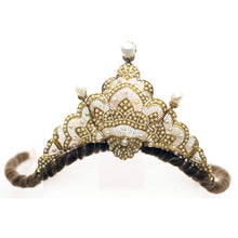 Antique Victorian Tiara diadem gold natural pearls GIA certificate diamond tiara