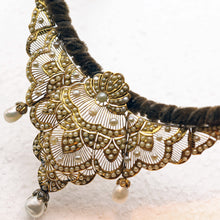 Antique Victorian Tiara diadem gold natural pearls GIA certificate diamond (7480)