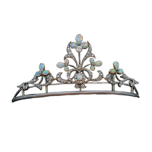 Antique Victorian Tiara Necklace Silver Gold Platinum Diamonds Opals (7492)