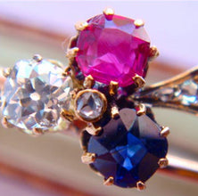 Antique Bracelet Diamonds Ruby Sapphire Gold Carlo Guiliano Box Appraisal (3483)