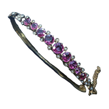 Antique Victorian 14k Gold Pearl Rubellite Bracelet (3850)
