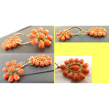 Antique Georgian French Empire Earrings Day Night Ear Pendants Gold Crl (5433)