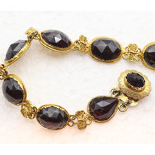Antique Georgian Necklace 18k Gold Garnets and Filigree (5131)