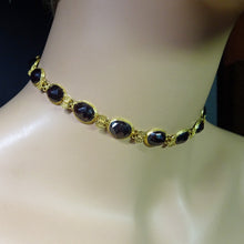 Antique Georgian Necklace 18k Gold Garnets and Filigree (5131)