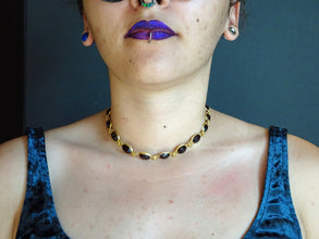 Antique Georgian Necklace 18k Gold Garnets and Filigree (5131)