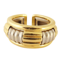 Boucheron Vintage Ring French 18k White & Yellow Gold 2-part Puzzle Unisex (5318)
