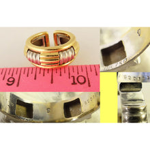 Boucheron Vintage Ring French 18k White & Yellow Gold 2-part Puzzle Unisex (5318)