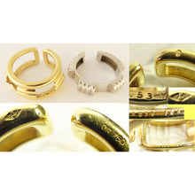 Boucheron Vintage Ring French 18k White & Yellow Gold 2-part Puzzle Unisex (5318)