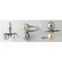 Antique Edwardian Ring GIA Certified natural pearls platinum diamonds (5342)