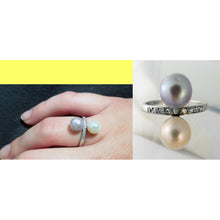 Antique Edwardian Ring GIA Certified natural pearls platinum diamonds (5342)