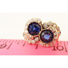 Antique Ring Art Nouveau Gold Diamonds Sapphires Swirl Design w Appraisal (5478)