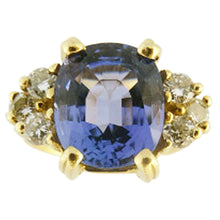 Ring Tanzanite Diamonds Gold w GIA Certificate Engagement Wedding Ring (5498)