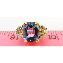 Ring Tanzanite Diamonds Gold w GIA Certificate Engagement Wedding Ring (5498)