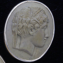 Antique Victorian Cameo Set Earrings Brooch Pendant 14k Gold Classic (3397)