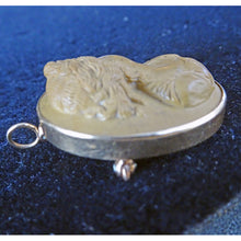 Antique Victorian Cameo Set Earrings Brooch Pendant 14k Gold Classic (3397)