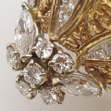 Vintage Tiffany & Co Brooch Pendant 18k Gold Platinum Diamonds French (1274)