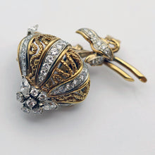 Vintage Tiffany & Co Brooch Pendant 18k Gold Platinum Diamonds French (1274)