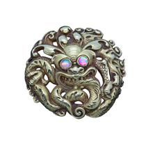 Wiese Brooch 18k Gold Opal Chinese Dragon French  Antique Victorian (5808)
