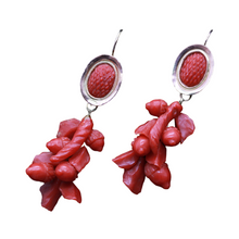 Antique Victorian Earrings Ear Pendants Carved Crl Gold Acorn Day Night (5600)