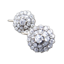 Antique Edwardian Earrings Gold Diamonds Signed Angelo Martins w Appraisal(5773)